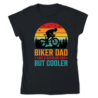 Product Biker Dad Like a Regular Dad But Cooler Classic Womens Crewneck T-shirt