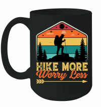 Product Hike More Worry Less Hiking Mug