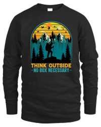 Product Think Outside No Box Necessary Hiking Unisex Sweatshirt