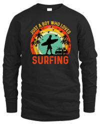 Product Just a Boy Who Loves Surfing Unisex Sweatshirt