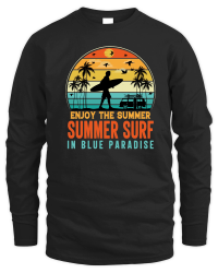Product Enjoy The Summer Summer Surf In Blue Paradise Unisex Sweatshirt