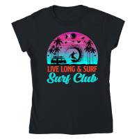 Product Live Long & Surf Surf Club Classic Womens Crewneck T-shirt