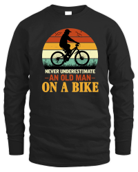 Product Never Underestimate an Old Man On a Bike Unisex Sweatshirt