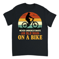 Product Never Underestimate an Old Man On a Bike Unisex T-Shirt