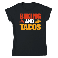 Product Biking and Tacos Classic Womens Crewneck T-shirt