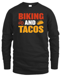 Product Biking and Tacos Unisex Sweatshirt