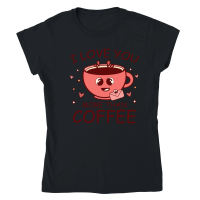 Product Retro Valentine Coffee Sublimation Classic Womens Crewneck T-shirt