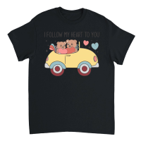 Product Retro Valentine Couple Bears Sublimation Unisex T-Shirt