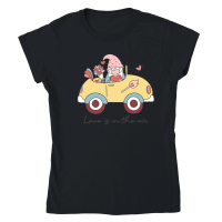 Product Retro Valentine Gnome  Sublimation Classic Womens Crewneck T-shirt