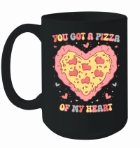 Product Retro Valentine Pizza  Sublimation Mug