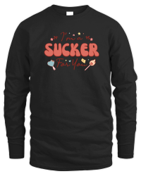 Product Retro Valentine Sucker Sublimation Unisex Sweatshirt