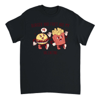 Product Valentine Burger and Fries Sublimation2 Unisex T-Shirt
