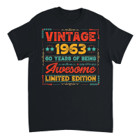 Product Vintage 1963 Being Awesome Limited Edition Birthday Unisex T-Shirt