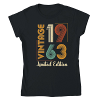 Product Vintage 1963 Limited Edition 60th Birthday Classic Womens Crewneck T-shirt