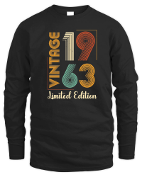 Product Vintage 1963 Limited Edition 60th Birthday Unisex Sweatshirt