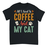 Product All I Need Is Coffee And My Cat Unisex T-Shirt