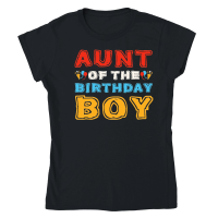 Product Aunt of the Birthday Boy Classic Womens Crewneck T-shirt