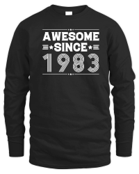 Product Awesome Since 1983 Birthday Unisex Sweatshirt