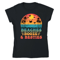 Product Beaches Booze & Besties Classic Womens Crewneck T-shirt