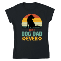 Product Best Dog Dad Ever Classic Womens Crewneck T-shirt