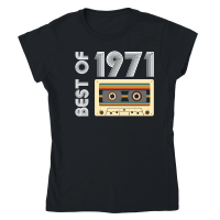 Product Best of 1971 Birthday Classic Womens Crewneck T-shirt