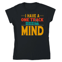 Product I Have A One Track Mind Train Lover Classic Womens Crewneck T-shirt