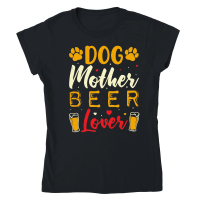 Product Dog Mother Beer Lover Classic Womens Crewneck T-shirt