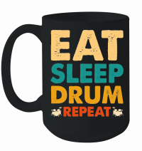 Product Eat Sleep Drum Repeat Mug