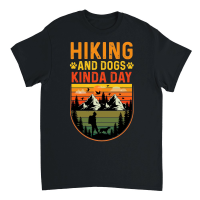 Product Hiking and Dogs Kinda Day Unisex T-Shirt