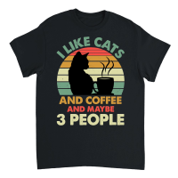 Product I Like Cats And Coffee and Maybe 3 People Unisex T-Shirt