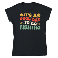 Product It's A Good Day To Go Fishing Classic Womens Crewneck T-shirt