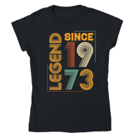 Product Legend Since 1973 Birthday Classic Womens Crewneck T-shirt