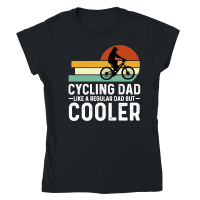 Product Cycling Dad Like A Regular Dad But Cooler Classic Womens Crewneck T-shirt