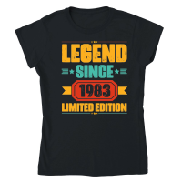 Product Legend Since 1983 Limited Edition Birthday Classic Womens Crewneck T-shirt