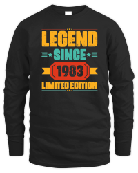 Product Legend Since 1983 Limited Edition Birthday Unisex Sweatshirt