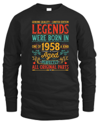 Product Legends Were Born In 1958 Birthday Unisex Sweatshirt