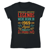 Product Legends Were Born In 1969 Birthday Classic Womens Crewneck T-shirt