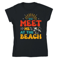 Product Meet me at the Beach Classic Womens Crewneck T-shirt