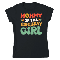 Product Mommy Of The Birthday Girl Classic Womens Crewneck T-shirt