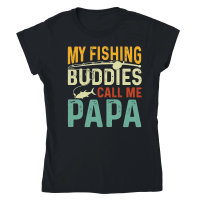Product My Fishing Buddies Call Me Papa 2 Classic Womens Crewneck T-shirt