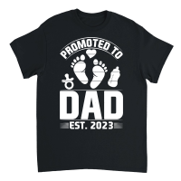 Product Promoted to Dad Est 2023 Unisex T-Shirt