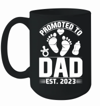 Product Promoted to Dad Est 2023 Mug