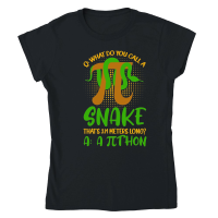 Product Pithon Pi Symbol Funny Math Teacher Classic Womens Crewneck T-shirt