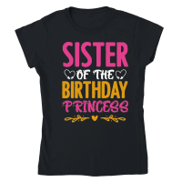 Product Sister Of The Birthday Princess Classic Womens Crewneck T-shirt