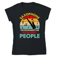 Product Saxophone The Instrument For Intelligent People Classic Womens Crewneck T-shirt