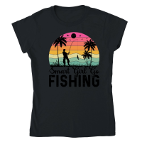 Product Smart Girl Go Fishing Classic Womens Crewneck T-shirt