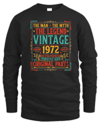 Product The Man The Myth The Legend Vintage 1972 50th Birthday Unisex Sweatshirt