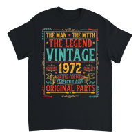 Product The Man The Myth The Legend Vintage 1972 50th Birthday Unisex T-Shirt