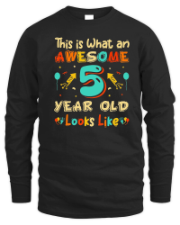 Product This is What an Awesome 5 Year Old Looks Like Unisex Sweatshirt