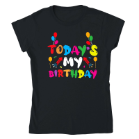Product Today's My Birthday Classic Womens Crewneck T-shirt
